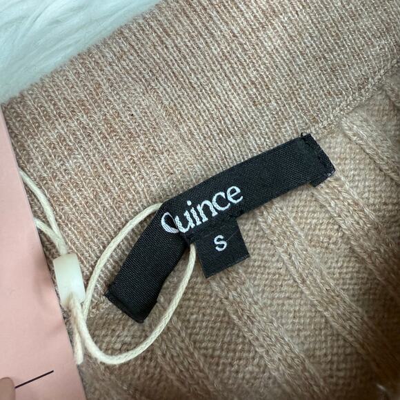 Quince Mongolian Cashmere Midi Skirt Oatmeal Size S NWT Luxury Old Money Classic - Picture 10 of 11